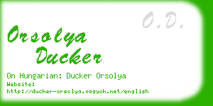 orsolya ducker business card